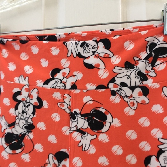 FINAL MARKDOWN Lularoe Minnie Mouse leggings tall and curvy - Picture 2 of 3